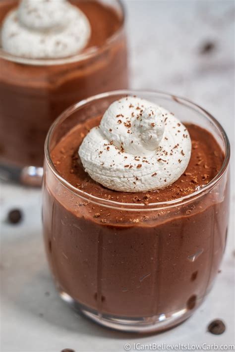 BEST Sugar Free Keto Chocolate Pudding Recipe Low Carb Pudding