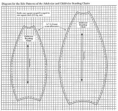 Bean Bag Chair Pattern And Instructions Sewing Pinterest