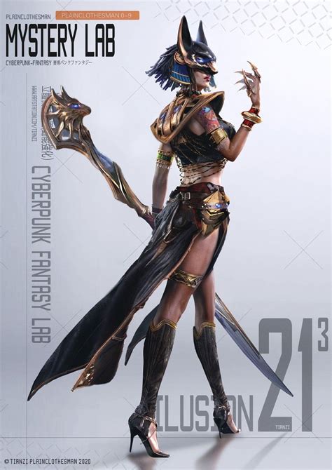 Pin By G Alf On Concept Character Female Anubis Anime Egyptian