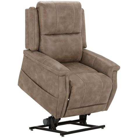 The brick, saving you more! Jude Dark Taupe Microfiber Power Lift Recliner