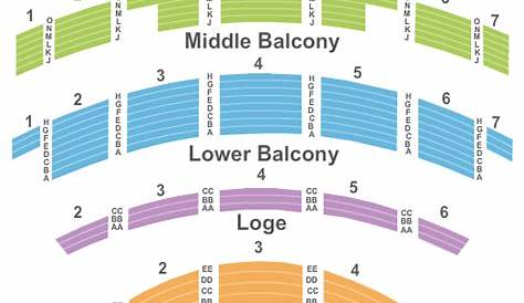 shea's 710 theatre seating chart