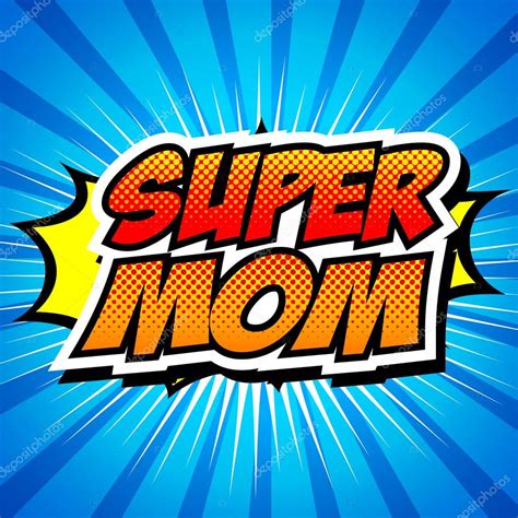 Happy Mother Day Super Hero Mommy — Stock Vector © Jirawat 94315968