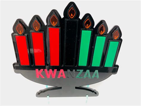 Candles And Holders Kwanzaa Kinara Traditional Colors Of Africa Wooden