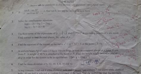 Mcq in differential calculus (maxima/minima and time rates) part 2 | math board exam. ELECTIVE MATHEMATICS WASSCE 2013