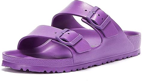 Birkenstock Arizona Eva Womens Dark Purple Sandals Uk Shoes
