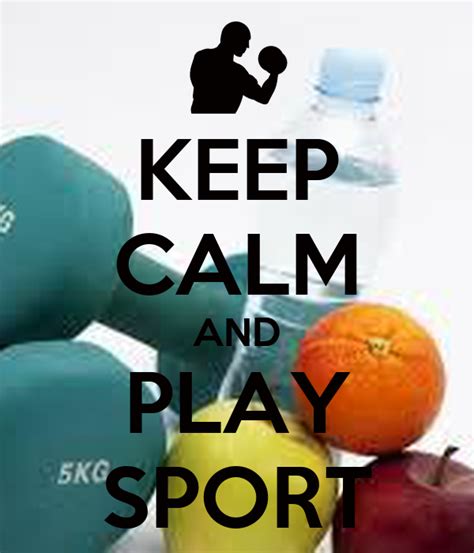 Keep Calm And Play Sport Poster Sport Keep Calm O Matic