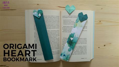 Origami Heart Bookmark Tutorial Youtube