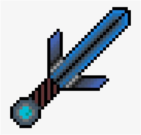 Minecraft Master Sword Pixel Art