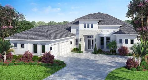 House Plan 75975 Mediterranean Style With 3591 Sq Ft 4 Bed 4