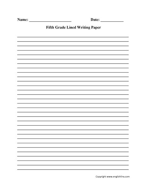 This handwriting paper has 1/2 horizontal ruling, a red baseline, a broken blue midline and a descender space for making it easy for students to find the headline quickly and easily. 8 DOWNLOAD WRITING PAPER 2ND GRADE 2019 - Paper