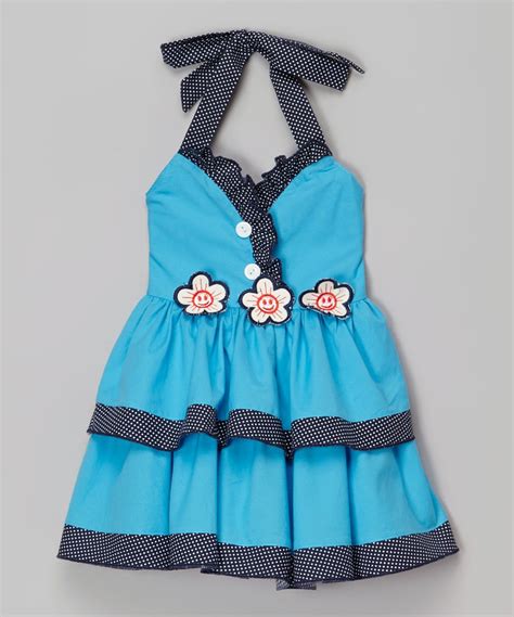 Blue Gingham Ruffle Halter Dress Toddler And Girls Toddler Girl