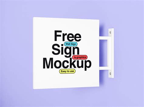 Free 3d Wall Logo Sign Psd Mockup Creativebooster