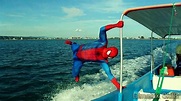 SPIDERMAN on the Beach in Real life - Flips triks & fun moments. - YouTube