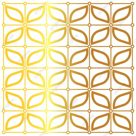 Gambar Motif Batik Emas Sederhana Pola Emas Pola Batik Png Dan Vektor Dengan Background