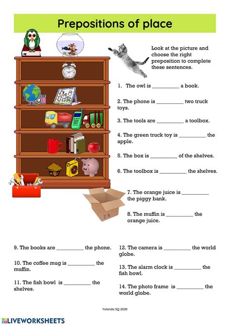 In north american english only around can be used in these meanings. Prepositions of place worksheet for Beginners