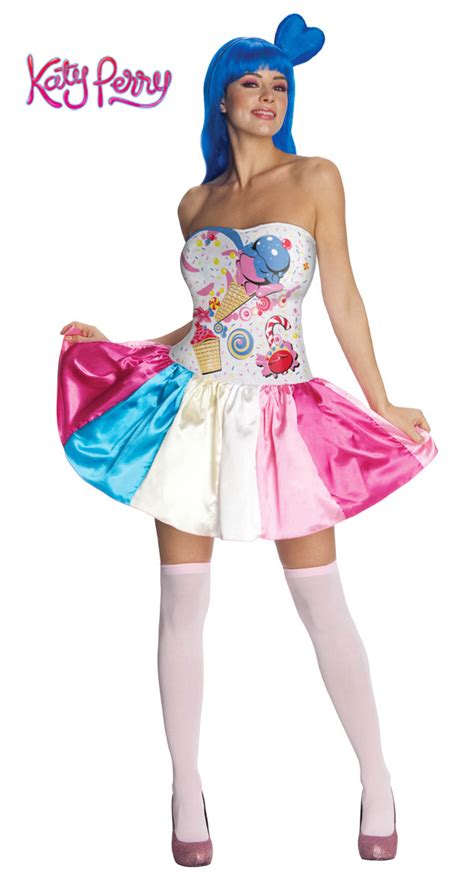 Official Katy Perry Candy Cupcake California Girls Costume Dress Adult