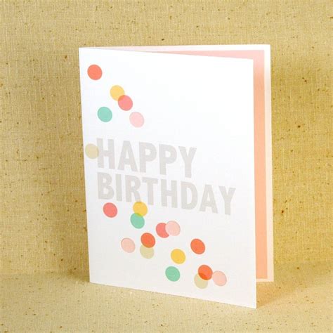 Happy Birthday Confetti Card Confetti Cards Cards Inspirational Cards