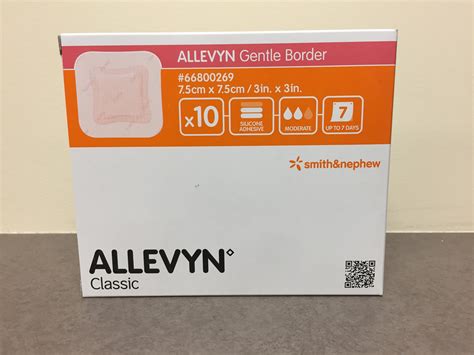 ALLEVYN GENTLE BORDER 7.5CM X 7.5CM, 10 - Dressings and Wound Care, Dressings - Product Detail ...