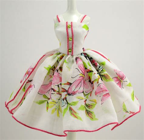 hankie couture afternoon party barbie dress miniature dress doll dress