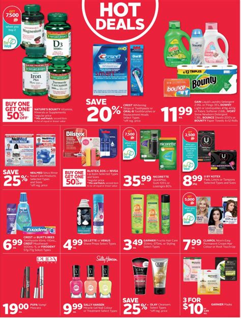 Rexall Canada Flyers Offers Get 25000 Be Well Points When You Spend