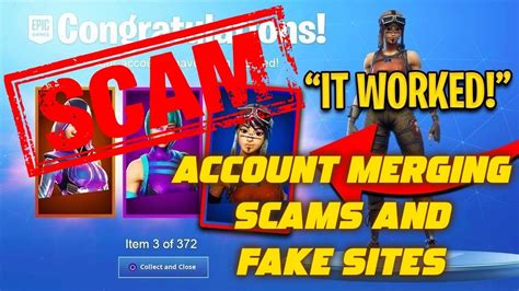 Fortnite Account Merging Fakescam Sites How To Merge Fortnite Accounts Youtube