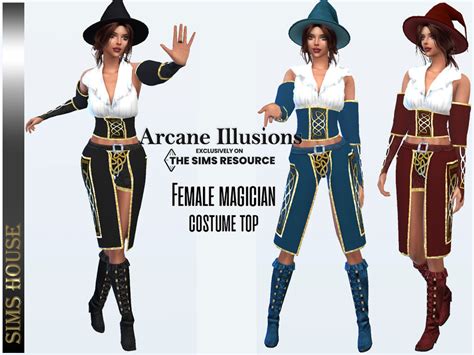 The Sims Resource Arcane Illusions Female Magician Costume Bottom