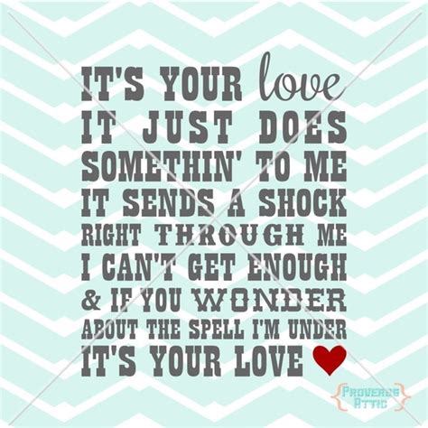 Its Your Love Lyrics By Tim Mcgraw Vinyl Decal Wall Art