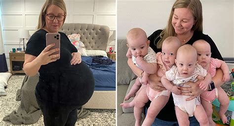 Quadruplets Mom Shares Incredible Before And After Baby Photos