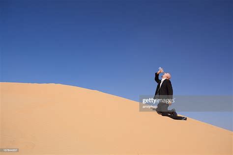 Thirst Man Desert High Res Stock Photo Getty Images