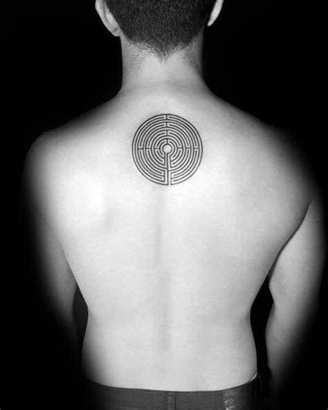 A fractal explosion forms a corona of spikes around a traditional labyrinth design, a meditation device centuries old. 60 Labyrinth Tattoo Designs For Men - Maze Ink Ideas