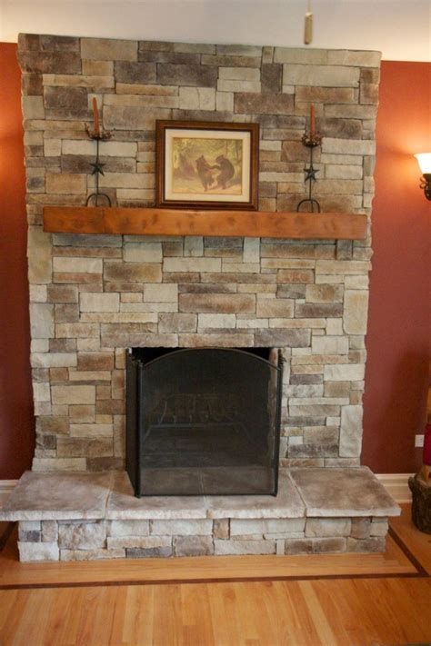 Stacked Stone Fireplace Mantel Ideas Fireplace Guide By Linda