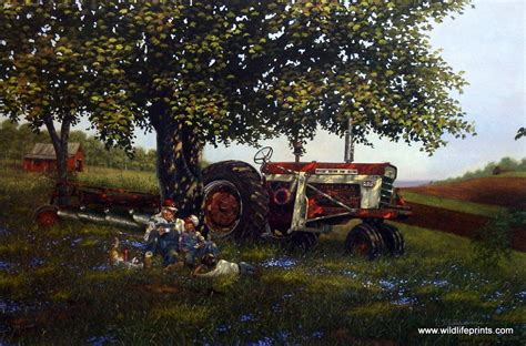 Artist Dave Barnhouse Unframed Farmall Art Print Stories Of A Lifetime