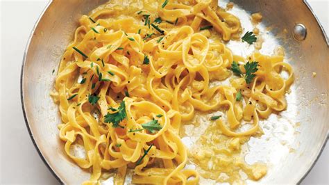 This Tagliatelle Dish Coated In A Buttery Egg Sauce And Mixed Herbs