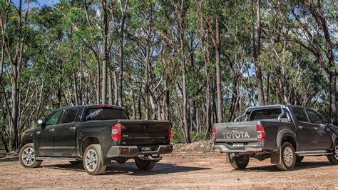 Toyota Hilux V Toyota Tundra Comparison Review Drive