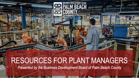 Resources For Plant Managers