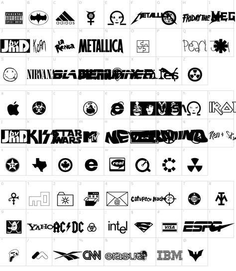 Famous Logos Font Download
