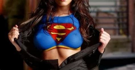 Megan Fox Supergirl Body Paint Cosplay The Pilingui S House Superman Pinterest Body