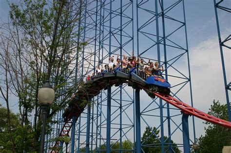 Superman Ride Of Steel Roller Coaster Photos Six Flags Darien Lake