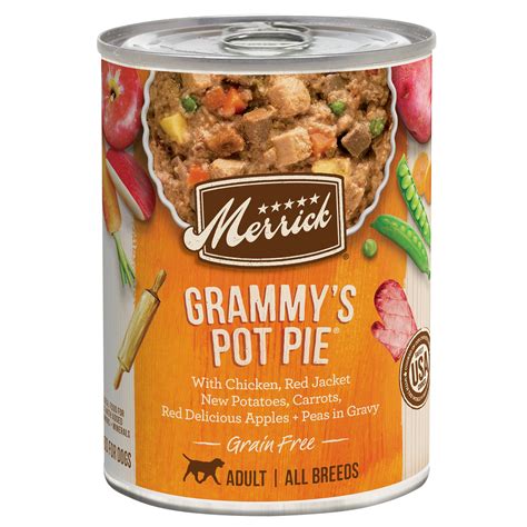 Merrick Grain Free Grammys Pot Pie Wet Dog Food 127 Oz Case Of 12
