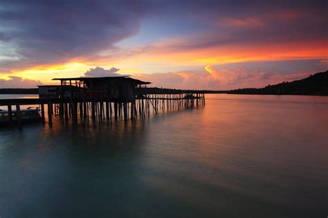 Scenic Sea View Sunset Free Stock Photo Negativespace