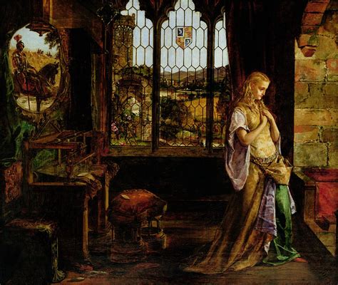The Lady Of Shalott 1858 Painting By William Maw Egley Pixels