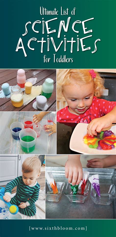 34 Science Activities for Toddlers - Sixth Bloom