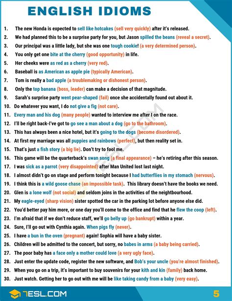A Comprehensive Guide To Idioms In English • 7esl English Phrases Idioms English Idioms