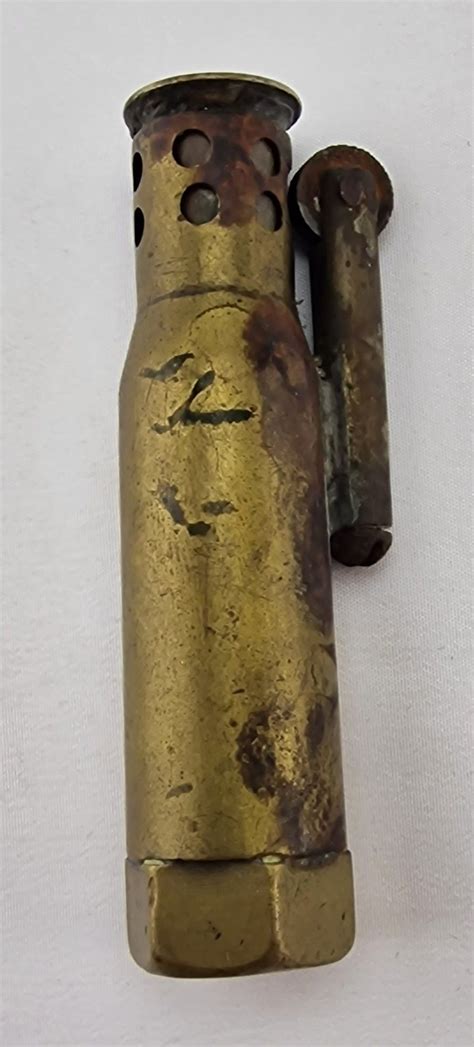 Trench Art Lighter Time Militaria