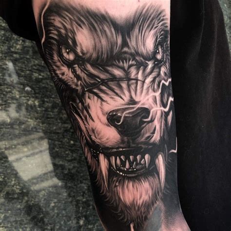 Werewolf Tattoo Wolf Tattoo Ideen Wolf Tattoo Werwolf