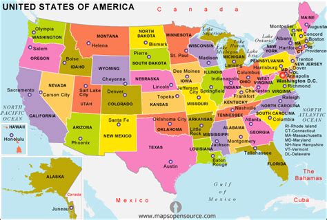 Free Usa Political Map Political Map Of Usa Political Usa Map