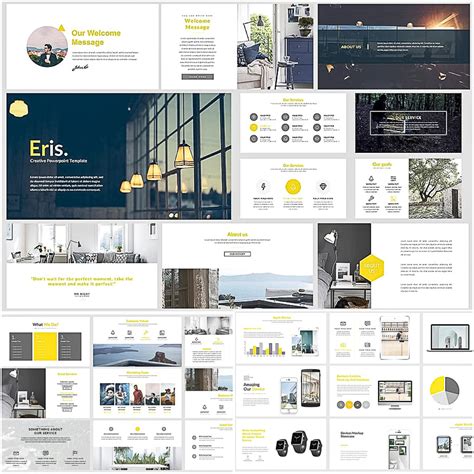 Google slides is available as a web application, mobile app for android, ios, windows, blackberry, and as a desktop application on google's chrome os. Eris Creative Google Slide Template | Free download