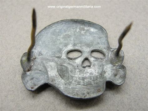 Ss Visor Cap Skull By Assmann Marked Ges Gesch Original German