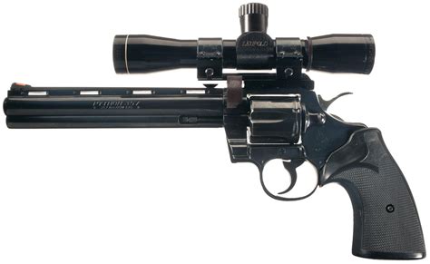 Colt Python Double Action Revolver With Scope Rock Island Auction