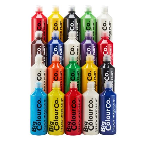 Ready Mix Paint Assorted 600ml Pack Of 20 Art And Craft From Early